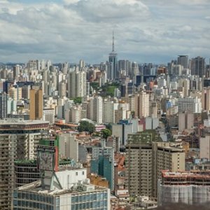 Flatgebouwen Sao Paulo Brazilie