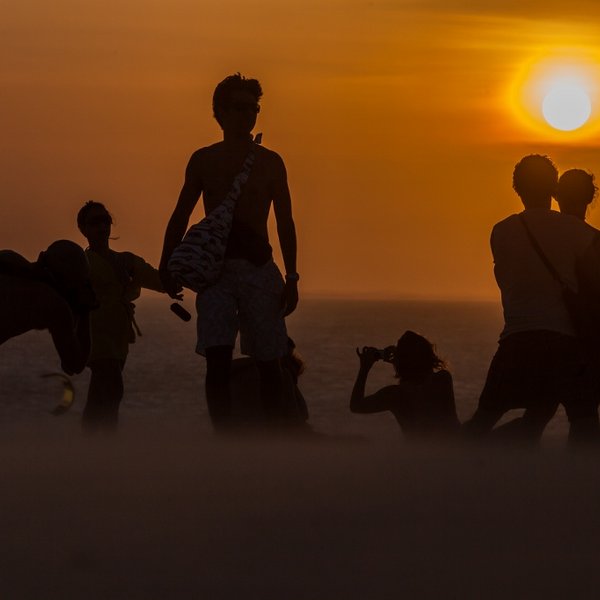 Sunset dune Jericoacoara Brazilie