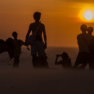 Sunset dune Jericoacoara Brazilie