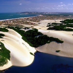 genipabu duinen, Natal Brazilie