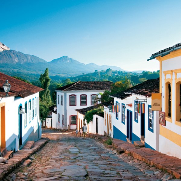 straatje in Tiradentes Brazilie