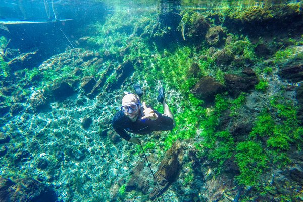 River snorkeling Nascente Azul Bonito