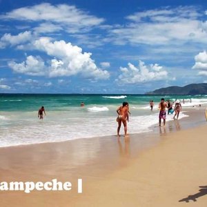 strand campeche in Florianopolis Brazilie